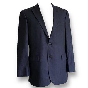 Brooks Brothers 346 Mens Charcoal Gray Blazer 42L Stretch Wool Herringbone